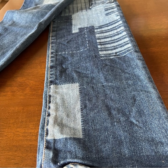 True Religion Patchwork Cora Mid Rise Straight-Size 27 - Picture 11 of 12